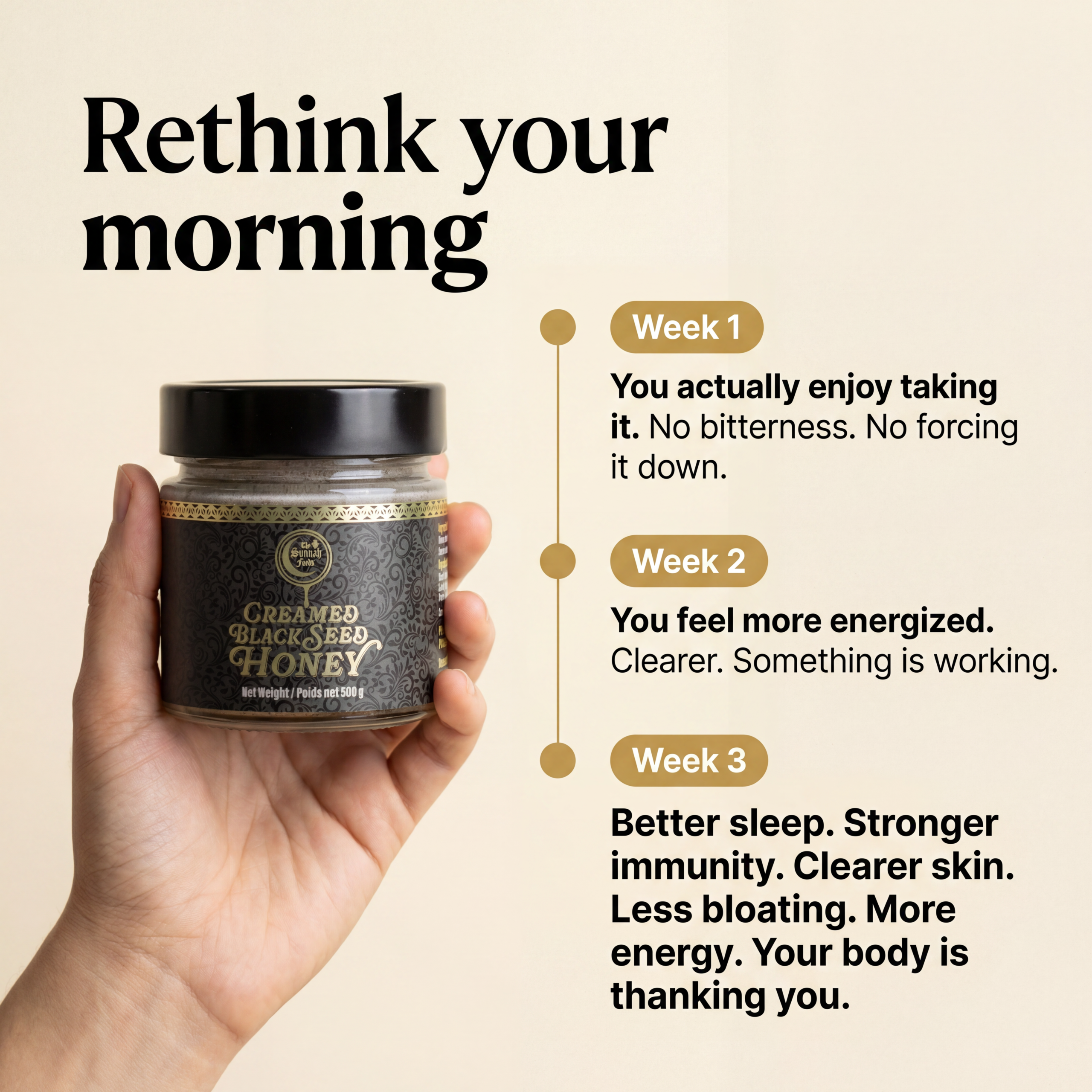 Creamed Black Seed Honey Bundle + 2 FREE Jars (Worth $50) - Image 4